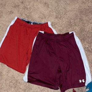 Lot of 2 boys Under Armour shorts